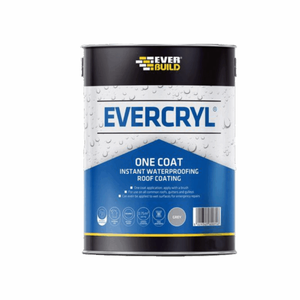 Everbuild Evercryl One Coat – Instant Waterproofing Roof Coating