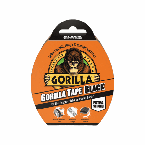Gorilla Tape Black 11m