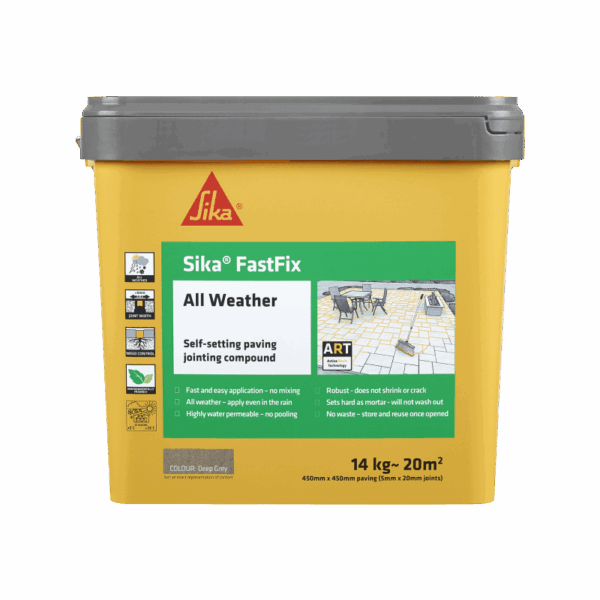 Sika FastFix All Weather Jointing Compound 15kg Deep Grey
