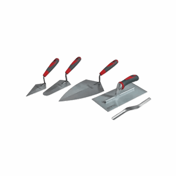Faithfull Soft Grip Handle Trowel Pack 5 Piece