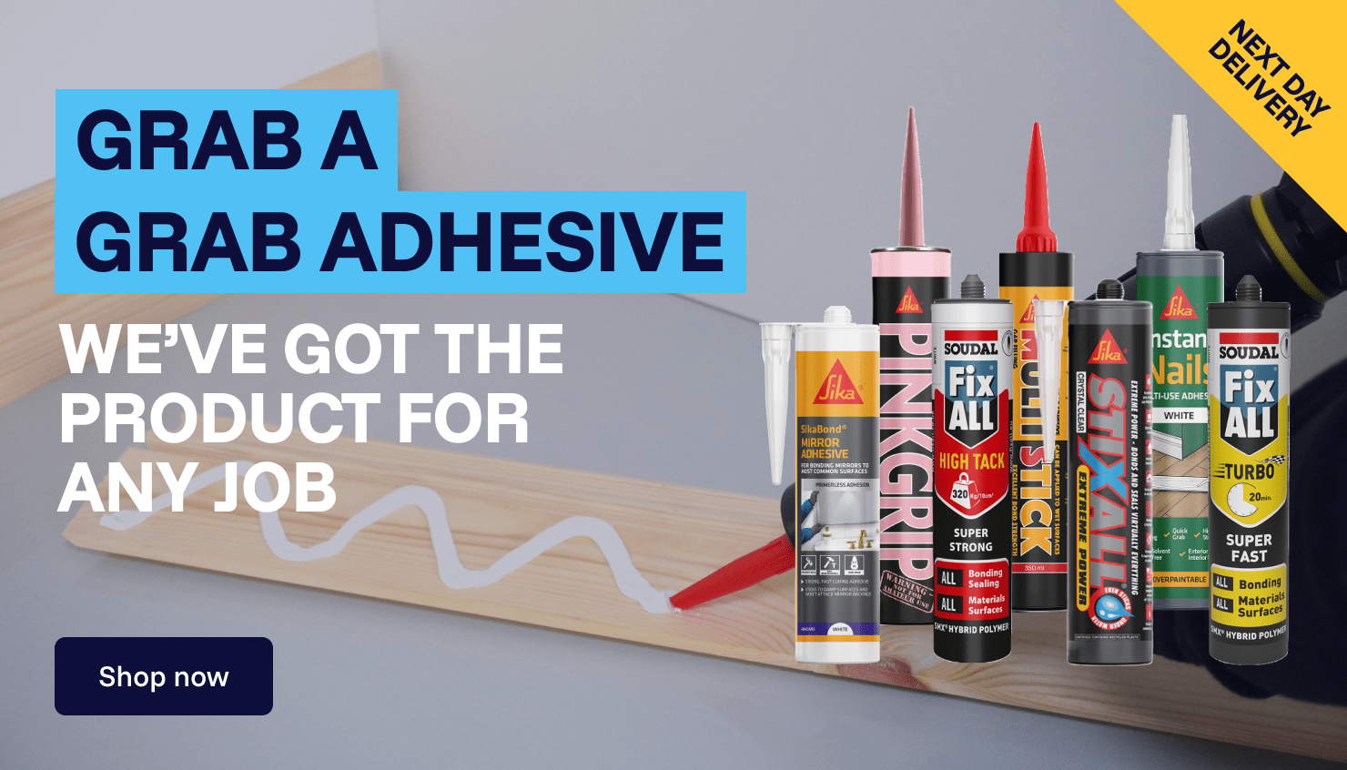 Site and Home - Grab Adhesives - Half Banner