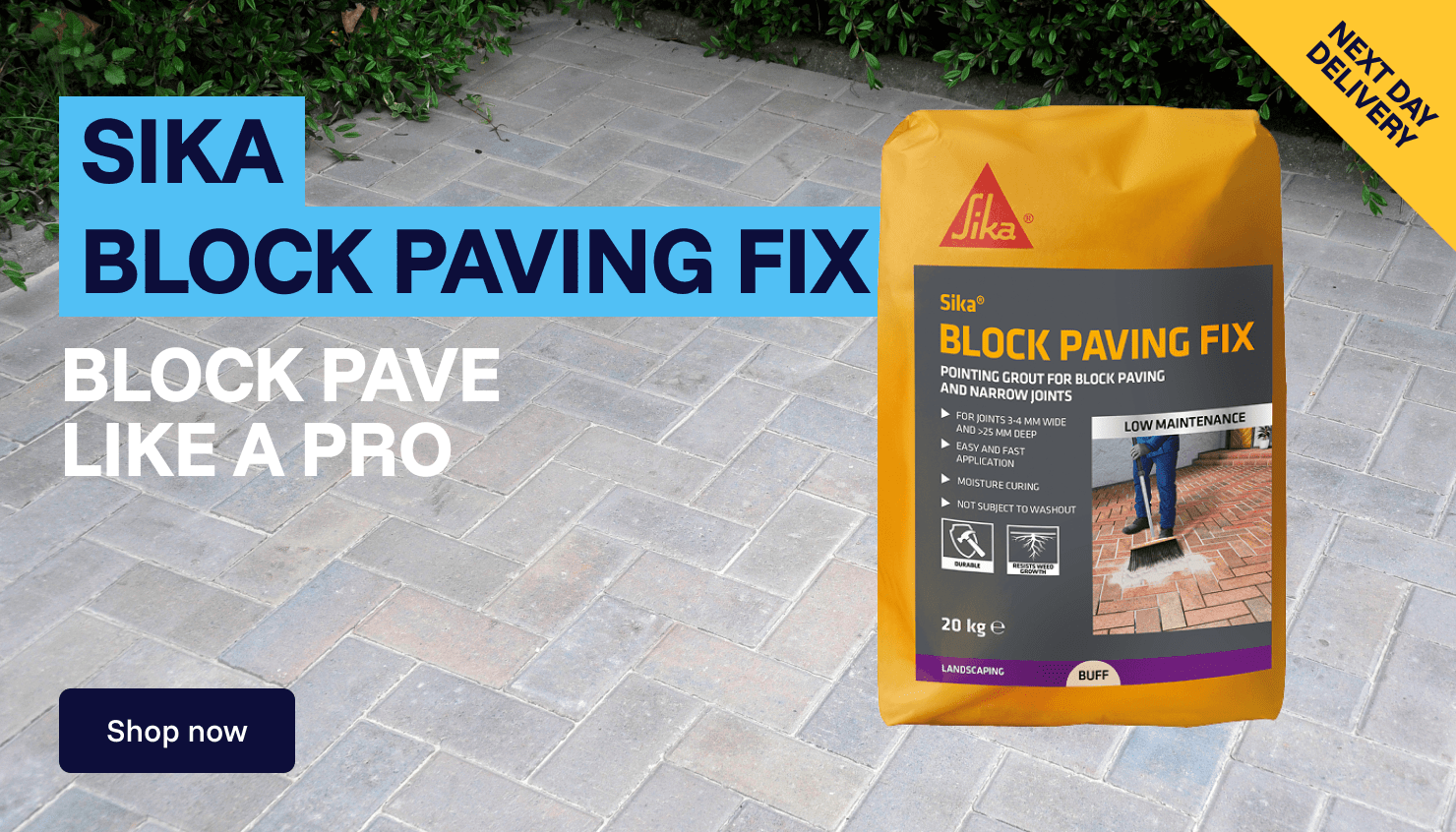 Site and Home - Sika Block Paving Fix